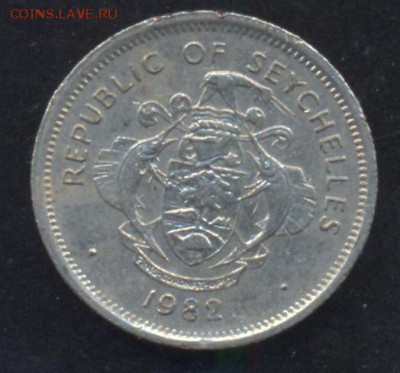 Сейшельские о-ва 25 центов 1982 г.До 2.07.14 г. 22-00 МСК . - Сейшелы 25 ц.