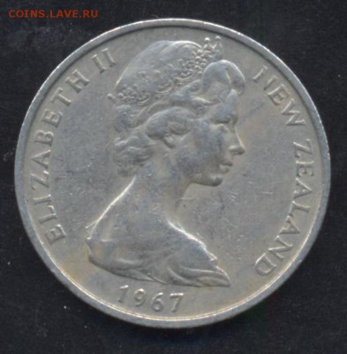 Н. Зеландия 1 шиллинг 1967 г.До 2.07.14 г. 22-00 МСК . - Н. Зеландия 1 ш.