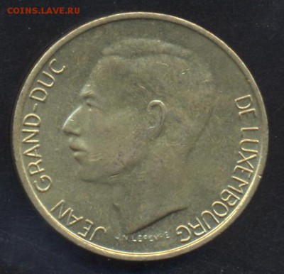 Люксембург 5 франков 1986 г.До 2.07.14 г. 22-00 МСК . - Люкс. 5 ф.