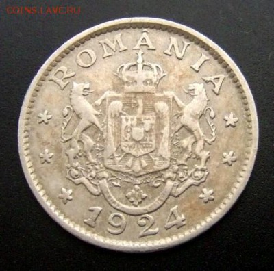 РУМЫНИЯ 1 лей (1924) до 04.07 (22.00) - Румыния 1 лей (1924) А