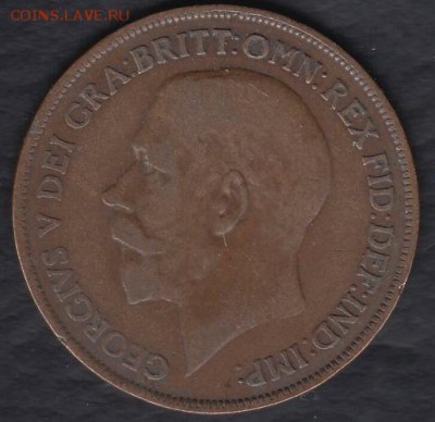 Великобритания 1 пенни 1916 до 04.07.2014 22-00 - Великобритания 1 пенни 1916 р