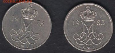 Дания 10 эре 1973, 1983 до 04.07.2014 22-00 - Дания 10 эре 1973-1983 р