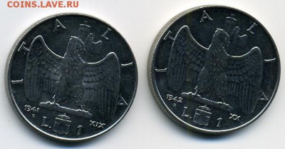 1 лира 1941 и 1942 года Италия! До 05.07 до 21.00 - Италия.JPEG