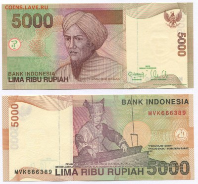 Банкноты мира (пресс) и сопутствующие товары - Indonesia p142m