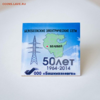 Знак БЕЛЕБЕЕВСКИЕ ЭЛ.СЕТИ 50лет(ЮБИЛЕЙНЫЙ ВЫПУСК,ираж 80шт) - DSC_0453