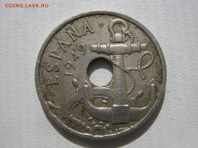 Испания 50 сентимо 1949 (51) стрелы вниз на оценку - IMG_0666