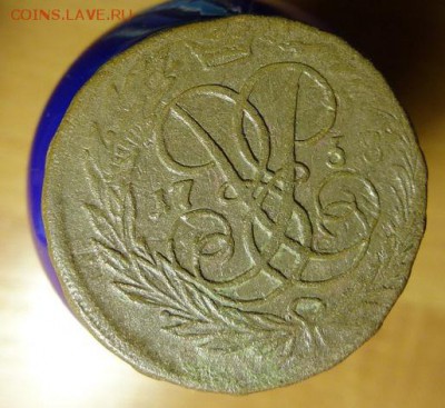 2 копейки 1758 гурт надпись, наминал сверху - DSC00581.JPG