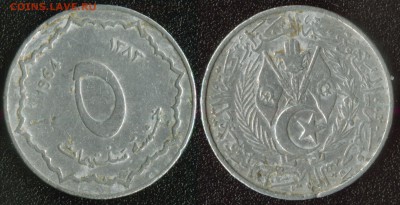 Алжир 5 сантим 1964 до 22:00мск 10.07.14 - Алжир 5 сантим 1964