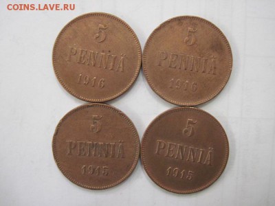5 пенни 1916,15 г. 4 шт. до 07.07.14 - Изображение23 092
