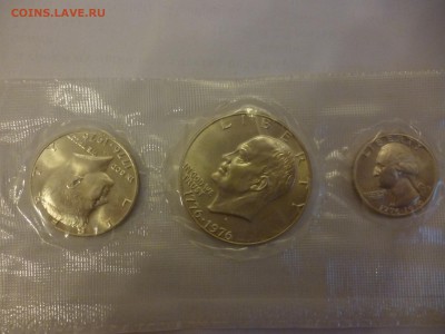 США 1 доллар 1971, набор 1976 Серебро Предпродажная - P1080564.JPG