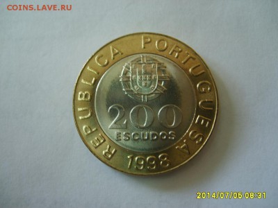 ПОРТУГАЛИЯ,200 эскудо 1998г(отличная,биметалл)!до 7.07.2014 - S6000701.JPG