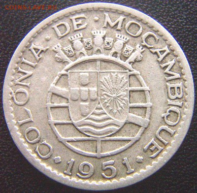 Португальский Мозамбик_1 эскудо 1951; до 05.07_22.08мск - 8093