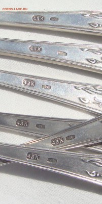 Вилки, серебро 875 проба,6 штук, новые - AS3