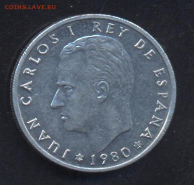 Испания 50 центавос 1980 г.До 8.07.14 г. 22-00 МСК . - Испания 50 с.1