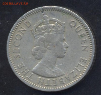 Карибские территории 25 центов 1955 г. До 8.07.14 г. 22-00 М - Карибы 25 ц.1