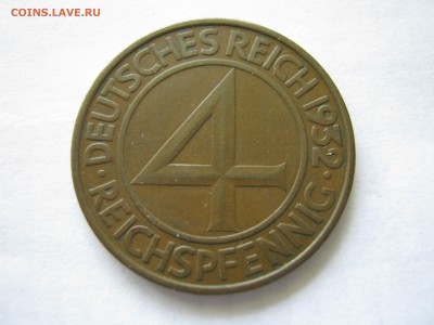 ГЕРМАНИЯ 4 пф. 1932. 50 пф. 1928. 200 и 500 марок 1923. - 082.JPG