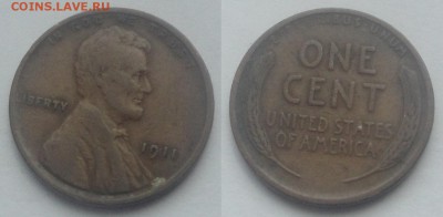 США 6 монет по 1 центу 1901, 11, 43, 51, 58, 60 до 10.07 - сша 1 ц 11