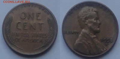 США 6 монет по 1 центу 1901, 11, 43, 51, 58, 60 до 10.07 - сша 1 ц 58
