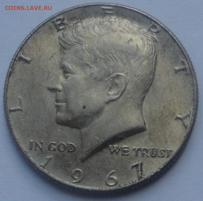 США half dollar Кеннеди 1967 до 10.07 - сша ХД 67 1