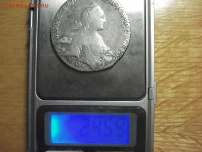 Рубль Екатерины 2, 1769 год. Фуфло? - DSC01766.JPG