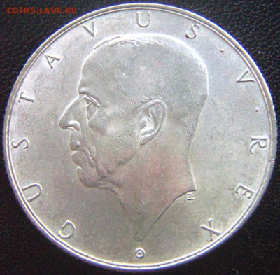 Швеция_памятные 2 кроны 1938. Серебро; до 08.07_22.24мск - 8293