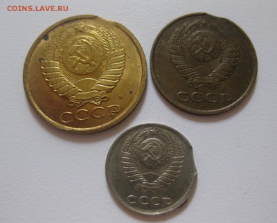 монеты СССР 3, 5, 10 копеек брак - 22