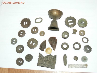 НЕОЛИТ 2 КАМЕННЫХ НАКОНЕЧНИКА + КОПАНИНА - P1930484.JPG