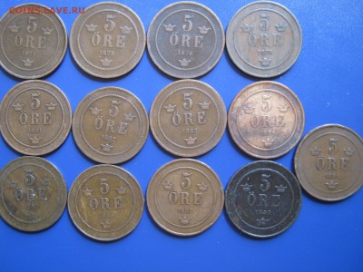 ШВЕЦИЯ 25 шт. по 5 эре 1874-1907. Погодовка. - 001.JPG
