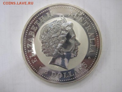 8 долларов Австралия 5 унций, 155,5 гр. сер. до 13.07.14 - Изображение23 092