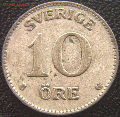 Швеция_10 эре серебром 1935; до 10.07_22.42мск - 7543