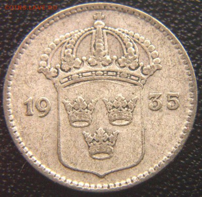 Швеция_10 эре серебром 1935; до 10.07_22.42мск - 7544