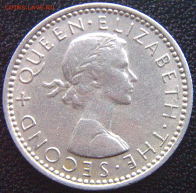 Новая Зеландия_6 пенсов 1960 "Птица гуйя"; до 10.07_22.56мск - 7918