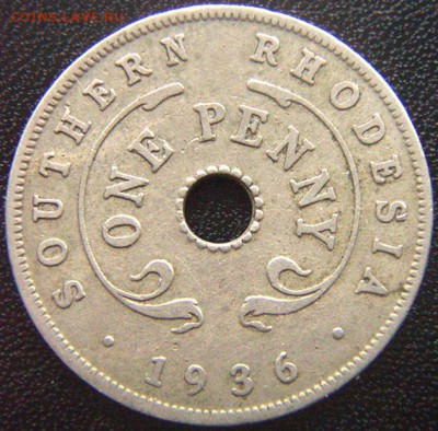Британская Южная Родезия_ хороший пенни 1936; до 11.07_22.26 - 8144