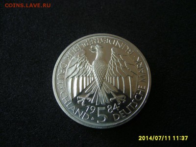 ФРГ,5 МАРОК 1984D(150 лет Гер.Там.Союзу)!до 12.07.2014 - S6000813.JPG