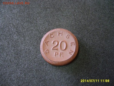 САКСОНИЯ,20 пфеннигов 1921г(керамика,нотгельд)!до 12.04.2014 - S6000825.JPG