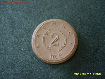 САКСОНИЯ,2 марки 1921г(керамика,нотгельд)!до 12.04.2014 - S6000821.JPG