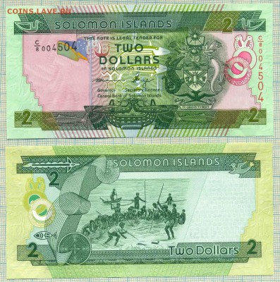 Соломоновы острова,2013,2доллара,до17.07.2014г. 22.00 по Мос - Соломоновы острова 2дол 2013