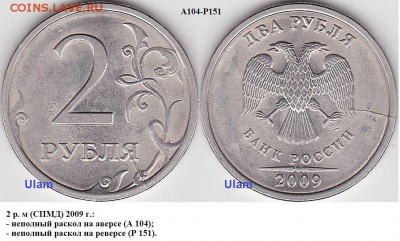 Классификация расколов на 2 р. 1997 г. - н.в. - 2 р. м (СПМД) 2009 г._А104-Р151