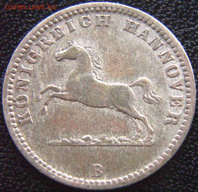 Германия. Ганновер_редкий грош 1863(В); до 14.07_22.02мск - 8270