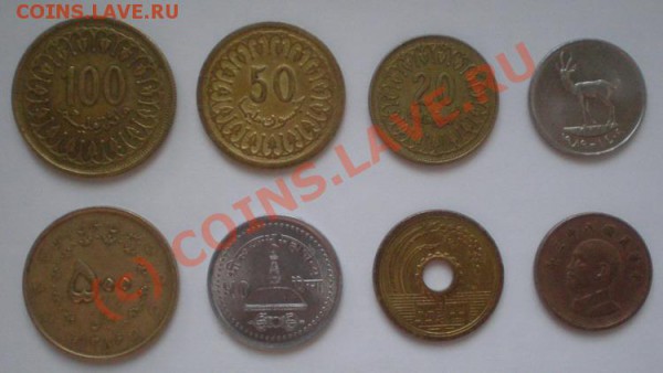 # Иностранные монеты, 8 штук, до 3.04.10 в 21.00 по МСК - P3262042