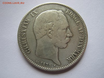 ДАНИЯ 2 кроны 1875. Серебро. Оценка. - 007.JPG