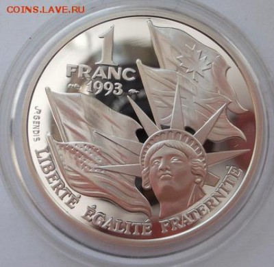 100 фр 1994 Франция пруф Высадка Союзников - dscf1424