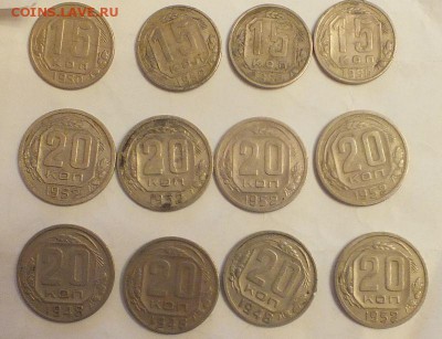 4х15 коп 1950,4х20 коп 1948,4х20 коп 1952 22:00 21.07.2014 - DSCF5102