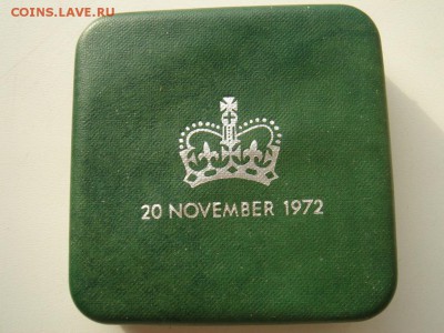 Великобритания: Ag-925 25 пенсов 1972 в кейсе до 21.07 22 - Крона 1972-4