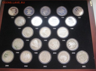 Набор монет, Германия, 61 монета по 10 марок, СЕРЕБРО - IMG_9784.JPG