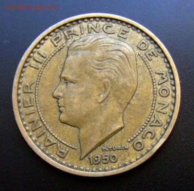 с 1 руб. МОНАКО 50 фр. (1950) Рыцарь до 17.07 (22.00) - Монако 50 франков (1950) «Рыцарь» №2 А