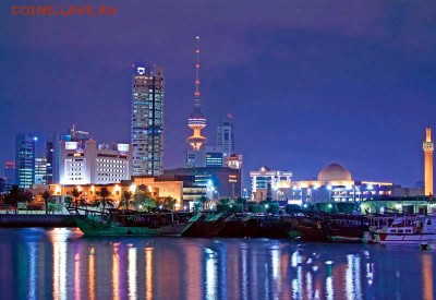 Кораблики на банкнотах - kuwait