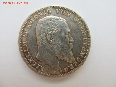 3 марки Вюртемберг 1912 г. - 3 М Вюрт 1912 вторая.JPG