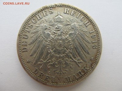 3 марки Пруссия 1913 г. - 3 М Пруссия 1913-2.JPG