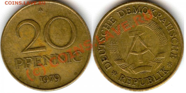 20 pfennig 1979 A - 20-pfennig-1979